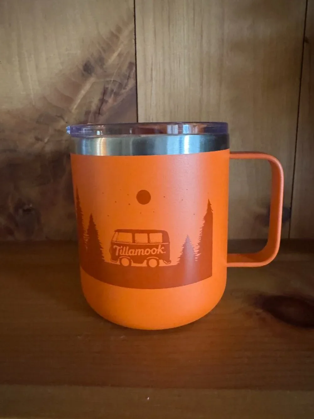 Tillamook Iconic Orange Yum Bus Thermal Mug 12 oz